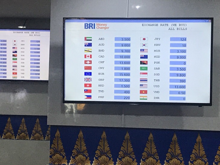 バリ島　空港　両替所　ATM