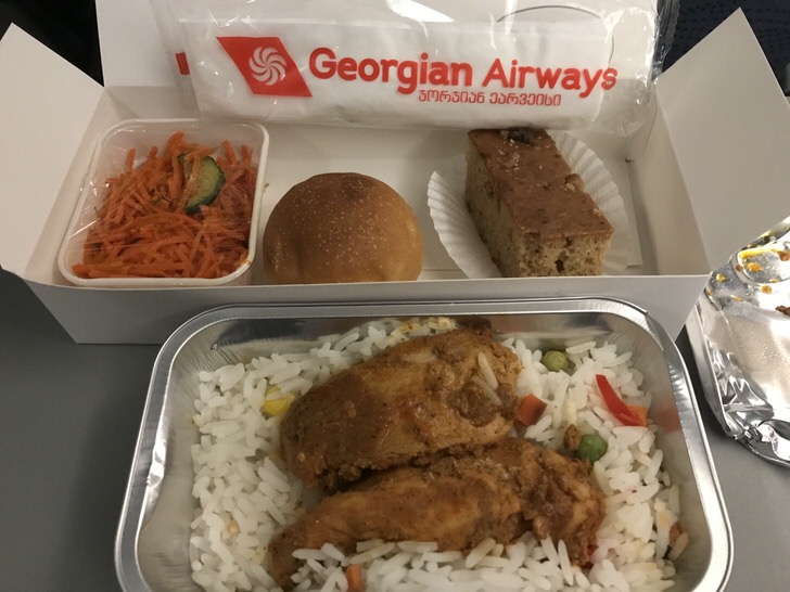 ジョージア航空　機内食